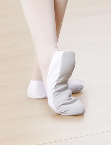 Daydance White Full Sole Gymnastics Shoes for Kids, Boys, Girls, Adult, Women - Image 4