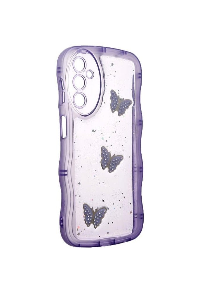 Plastic Back Cover For Samsung Galaxy A24 4G / A25 / A15, Purple Cfs-Farasha-11-87 - Image 2