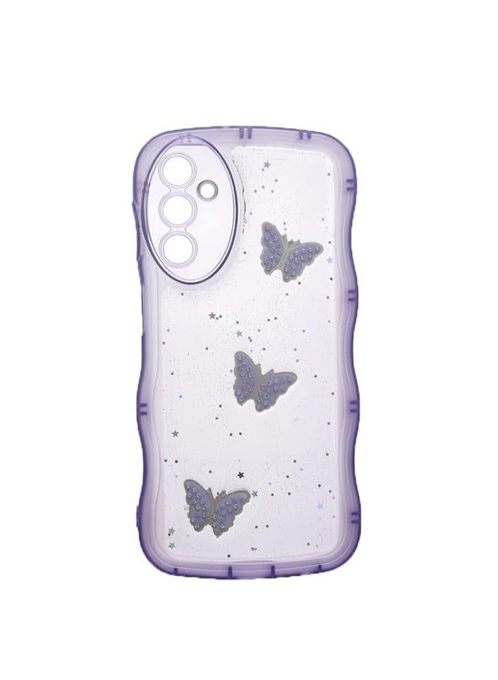 Plastic Back Cover For Samsung Galaxy A24 4G / A25 / A15, Purple Cfs-Farasha-11-87 - Image 1