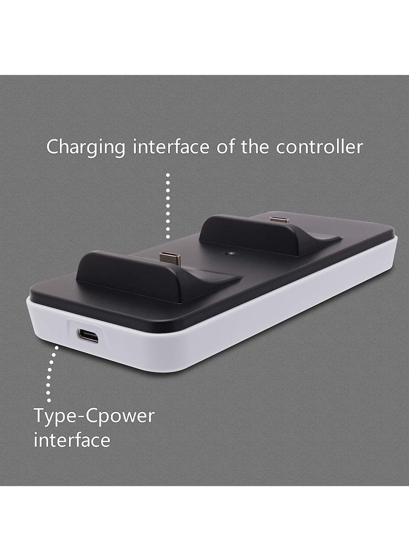 PS5 Pro Controller Charger, PS5 Dual Sense Controller Charging Dock with USB Type C Cable