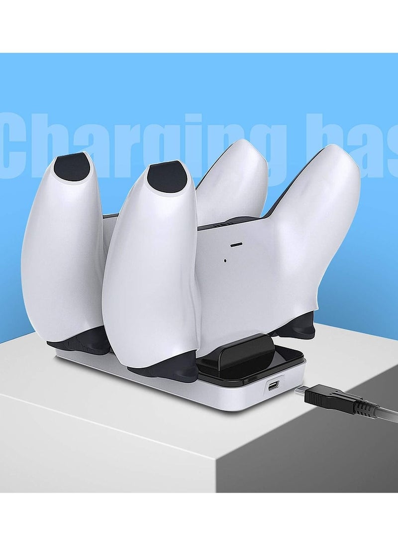 PS5 Pro Controller Charger, PS5 Dual Sense Controller Charging Dock with USB Type C Cable