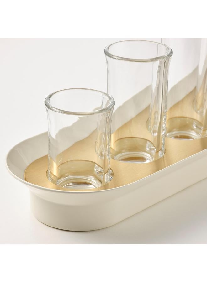 erorex Propagation set, clear glass ivory/gold-colour - Image 3