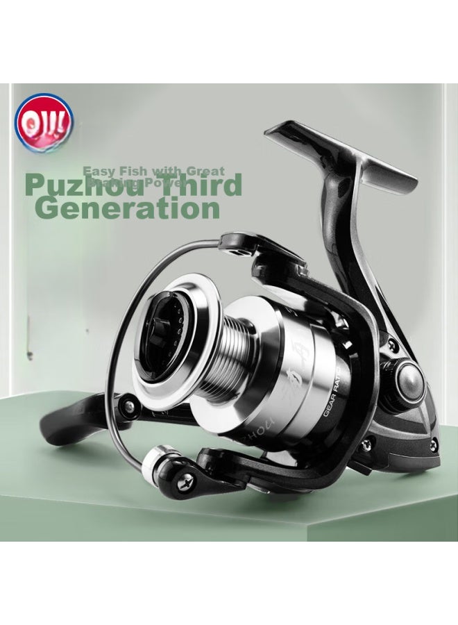 Gw 4000 Model Puzhou Third Generation Fishing Line Wheel Universal Spinning Wheel Metal Wire Cup Fishing Reel Long Cast Baitcasting Sea Fishing Reel - Image 1