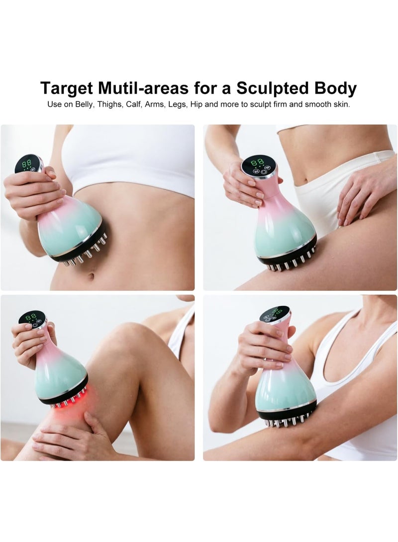 Arabest Electric Meridian Brush,Microcurrent Gua Sha Massager,Heating Therapy,Full Body Relaxation Tool - Image 4