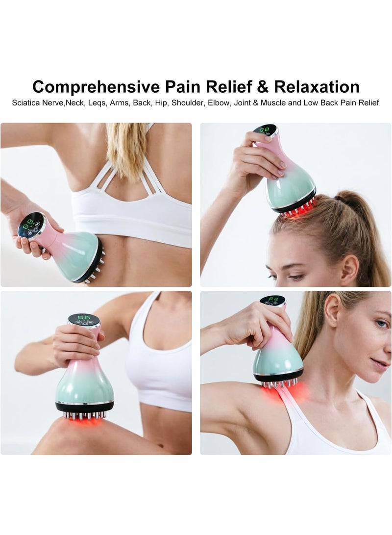 Arabest Electric Meridian Brush,Microcurrent Gua Sha Massager,Heating Therapy,Full Body Relaxation Tool - Image 5