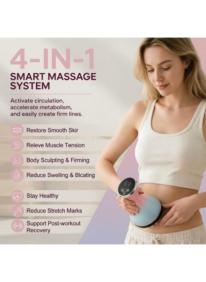 Arabest Electric Meridian Brush,Microcurrent Gua Sha Massager,Heating Therapy,Full Body Relaxation Tool - Image 2
