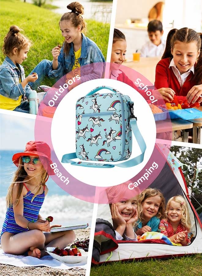 Super ZYouth Lunch Bags for Kids, Insulated Tote with Adjustable Shoulder Strap, Leakproof Thermal Lunch Box Bag for School, Picnic, Kindergarten, Travel - Image 4