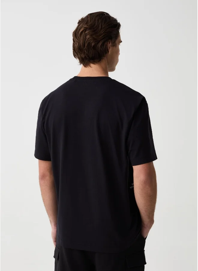 Ovs Printed T-shirt with round neck