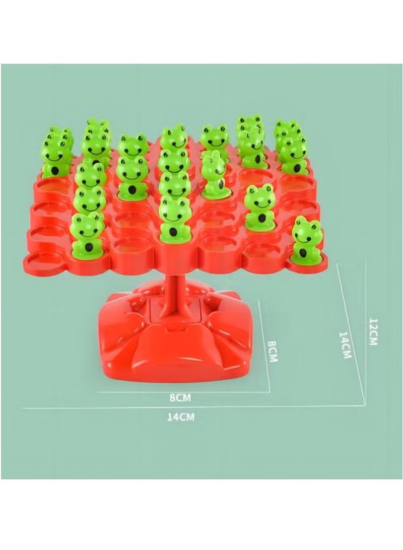 Betaoby Frog Balance Mathematics Game Preschool Learning Activity Children's Education Toy Kindergarten Focus Balance Training Toy Children's Stacking Joy Double Person Interactive Puzzle Toys - Image 4