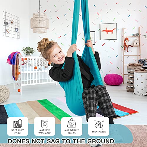 Aokitec Therapy Swing for Kids with Special Needs (Hardware Included) Snuggle Swing Cuddle Indoor Outdoor Adjustable Hammock for Children with Autism, ADHD, Aspergers, Sensory Integration - Image 5