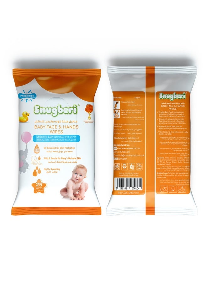 Snugberi Probiotic Baby Wipes 25's - Image 3