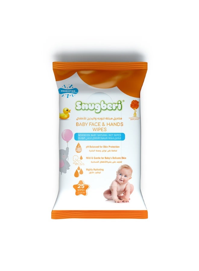 Snugberi Probiotic Baby Wipes 25's - Image 1