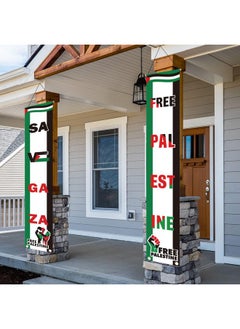 HighMount Free Palestine Large Banners Outdoor Porch Yard Sign Garden Door Wall Decorative Banner 71x12in - Save Gaza Flag Door Front Porch Hanging Banner Decorations for Home Yard Office Indoor Outdoor Wall Party Supplies Decor  - Image 5