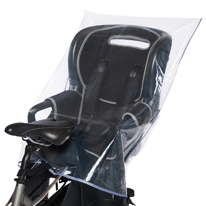 REER Universal Rain Cover for children's bicycle seat (for Hamax / Thule / Britax Römer etc.) Water Resistant and PVC-Free - Image 1