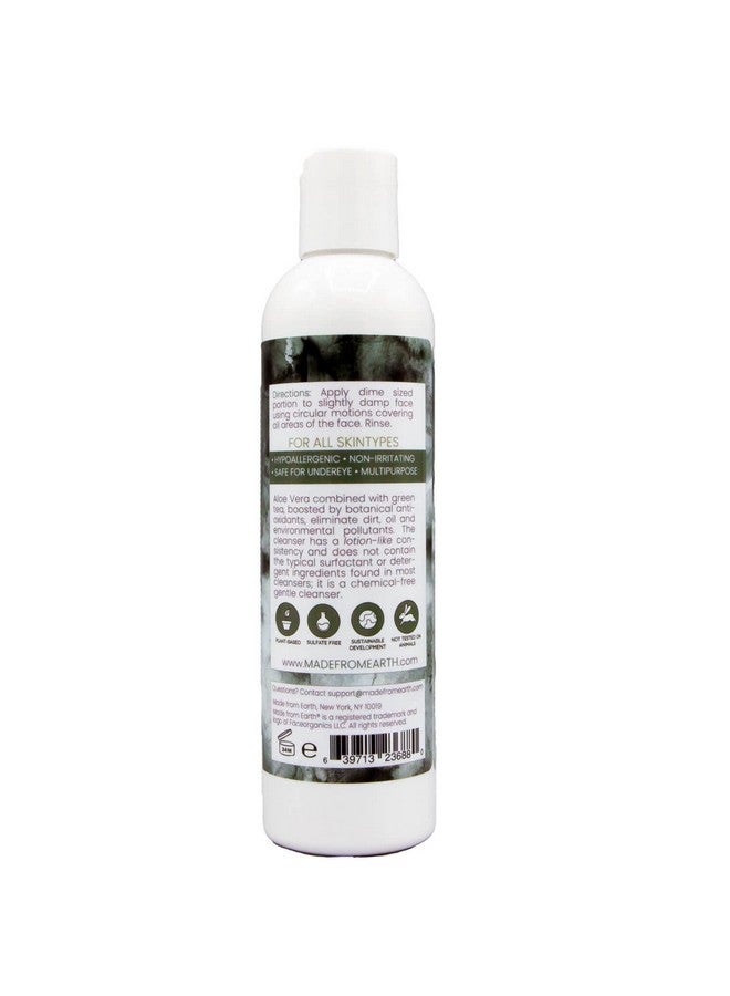 Made from Earth Green Tea Face Cleanser Vitamin A C And Plant Proteins For All Skin Types 8 Oz. - Image 2