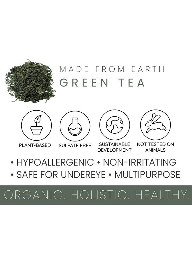 Made from Earth Green Tea Face Cleanser Vitamin A C And Plant Proteins For All Skin Types 8 Oz. - Image 4