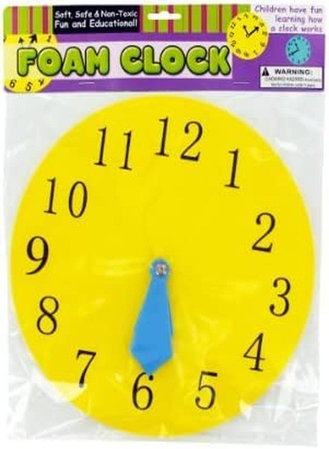 Kole Imports Lot of 2 Foam Clock Fun and Educational Teaching Supplies - Image 2
