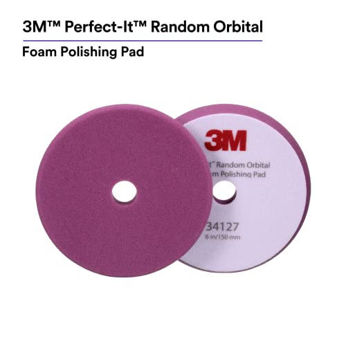 3M PerfectIt Random Orbital Foam Polishing Pad 6150 mm Purple 34127 for Automotive Compounding and Polishing - Image 3