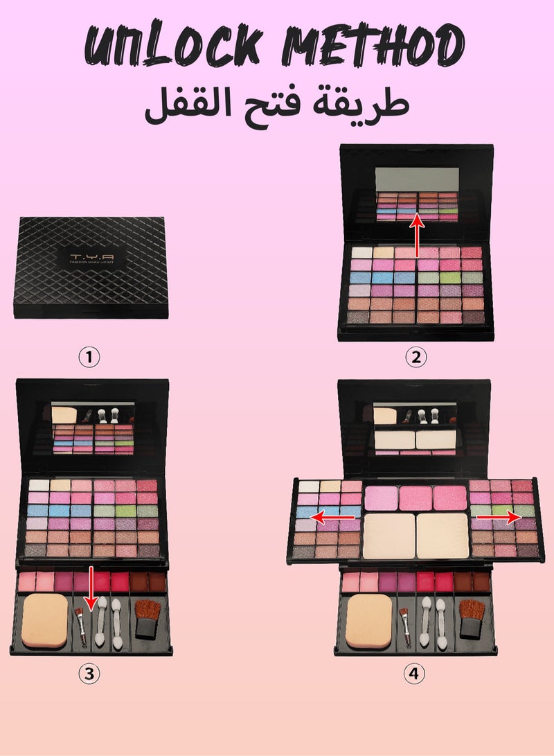 TYA All-in-one Makeup Gift Set | Makeup Book Palette For Women Full Kit Multipurpose Essential Starter Bundle | Full Kit Makeup Must-have Starter Kit Suitable For Beginners And Professionals-49 Colors  - Image 5