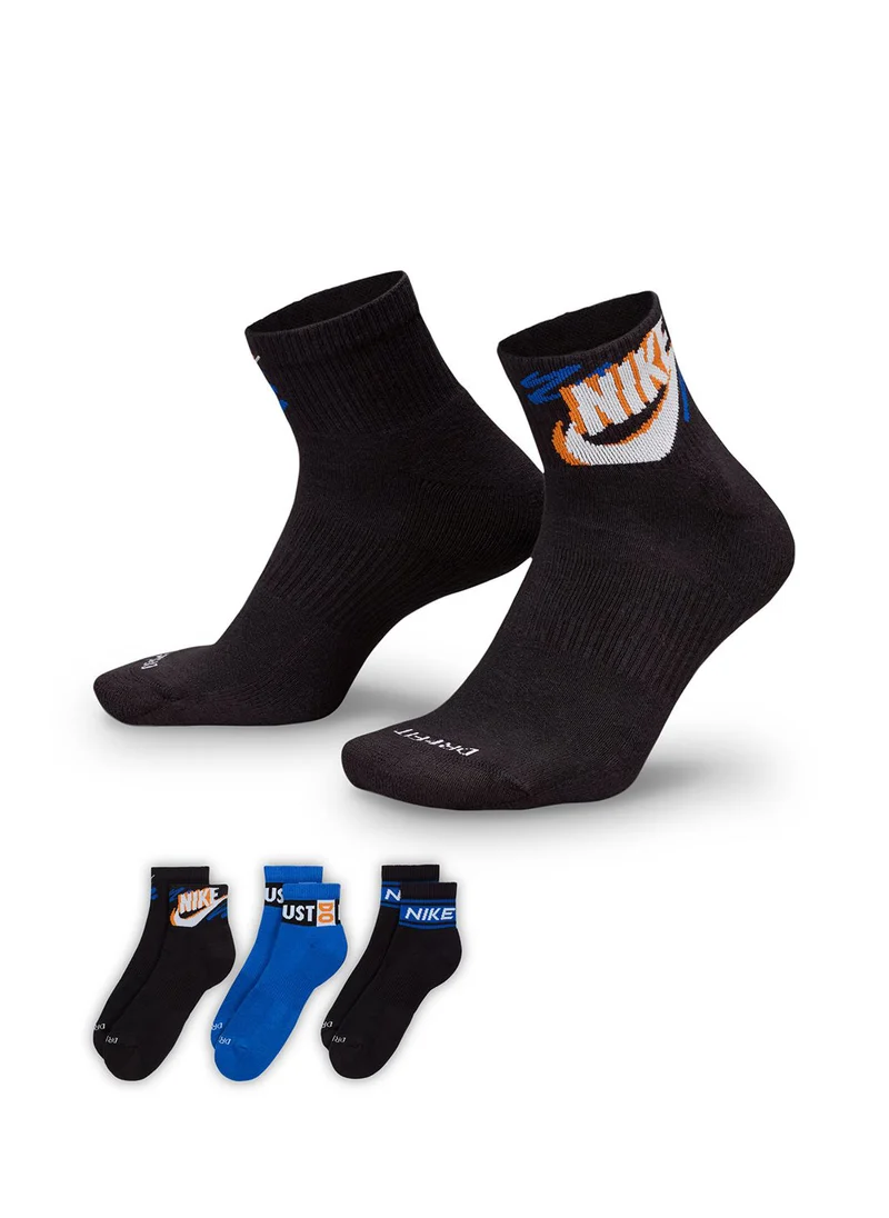 Nike 3 Pack Everyday Ankel Socks