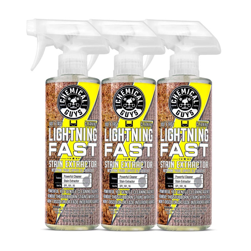 Chemical Guys كيميكل غايز SPI_191_1603 مستخرج بقع السجاد والمفروشات السريع، (القماش، المفروشات، والسجاد)، آمن للسيارات، المنزل، المكتب، الأثاث والمزيد، 16 أونصة سائلة، رائحة منعشة - Image 1