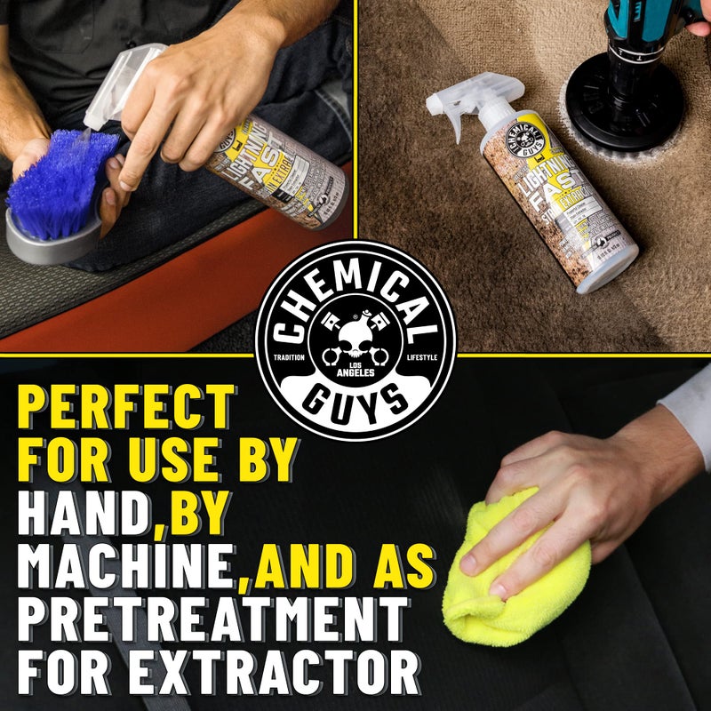 Chemical Guys كيميكل غايز SPI_191_1603 مستخرج بقع السجاد والمفروشات السريع، (القماش، المفروشات، والسجاد)، آمن للسيارات، المنزل، المكتب، الأثاث والمزيد، 16 أونصة سائلة، رائحة منعشة - Image 3