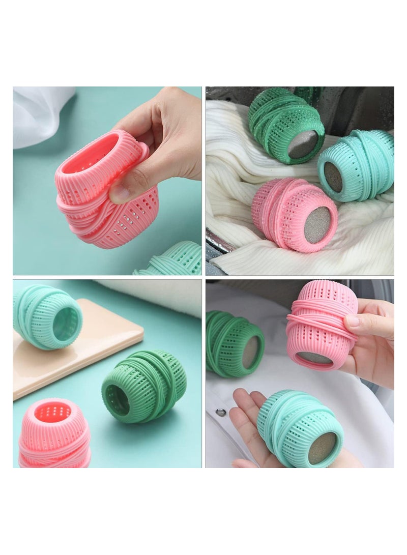 Zikra 3pcs Laundry Ball Sponge Ball  Washer Soap Ball Substitute Laundry soap Washing Drying Ball Washer Ball Laundry Washer Washing Machine Washing Ball - Image 4