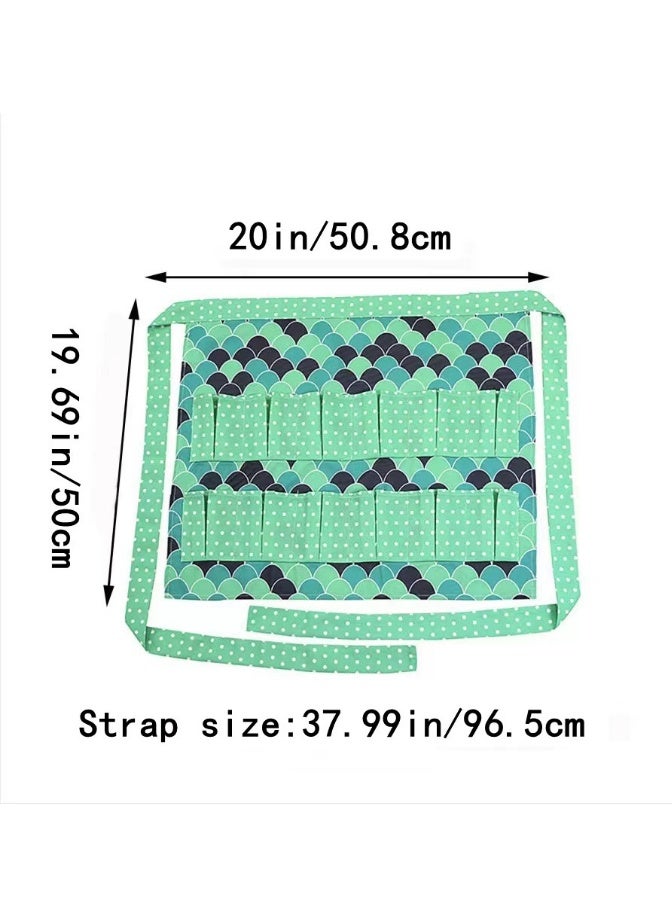 Durable Canvas Egg Collecting Apron with 12 Pockets, for Chicken/Duck/Goose Eggs - Image 2