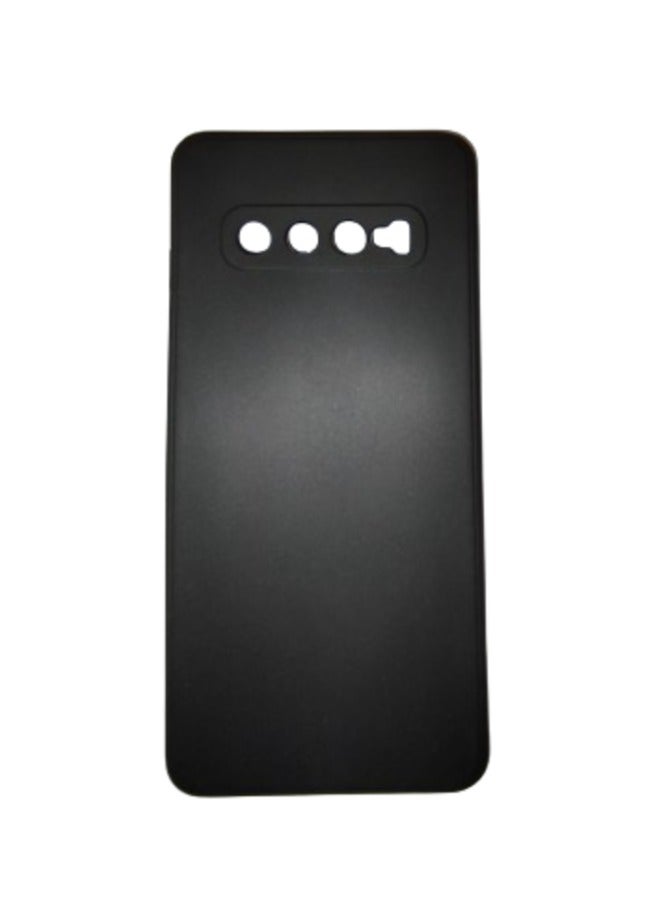 Samsung S10 Silicone Case, Super-Slim, Advanced Shock-Absorbent Scratch-Resistant Silicon Case Cover For Samsung S10, Black - Image 1