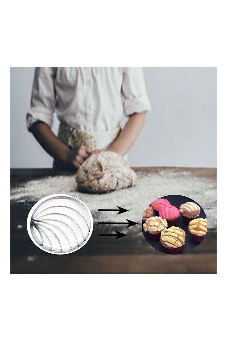 Concha Cutter - Stainless Steel, Mexican Bread Mold, Conch Shaped Bread and Biscuit Baking, Concha Stamp Mold For Pan Dulce Mexicano Cortadora De Pan - Image 5