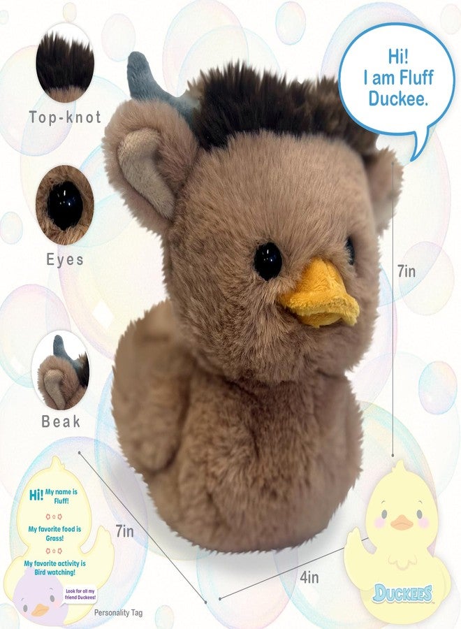 World's Softest Plush Duckees - 7" Plush Duckee - Fluff Highlandee - Image 2