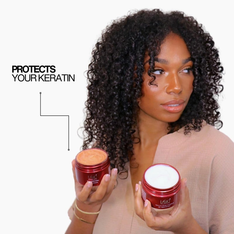Lasio Hypersilk Deep Cacao Repair & Deep moisture hair mask â€“ Hydrates, Rebuilds Hair Bonds, Repairs Damage with Keratin & Botanicalsâ€“ Eliminates Frizz- Adds Shine & Increases Strengthâ€“ 4.23oz - Image 2