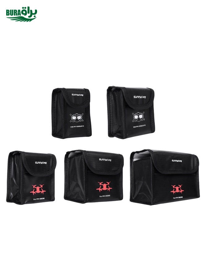 BURAQ For DJI FPV Glasses Battery Sunnylife FV-DC261 Battery Explosion-proof Bag - Image 3