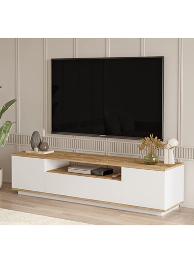 Home Canvas Home Canvas Future TV Unit Pine and White  - Image 3