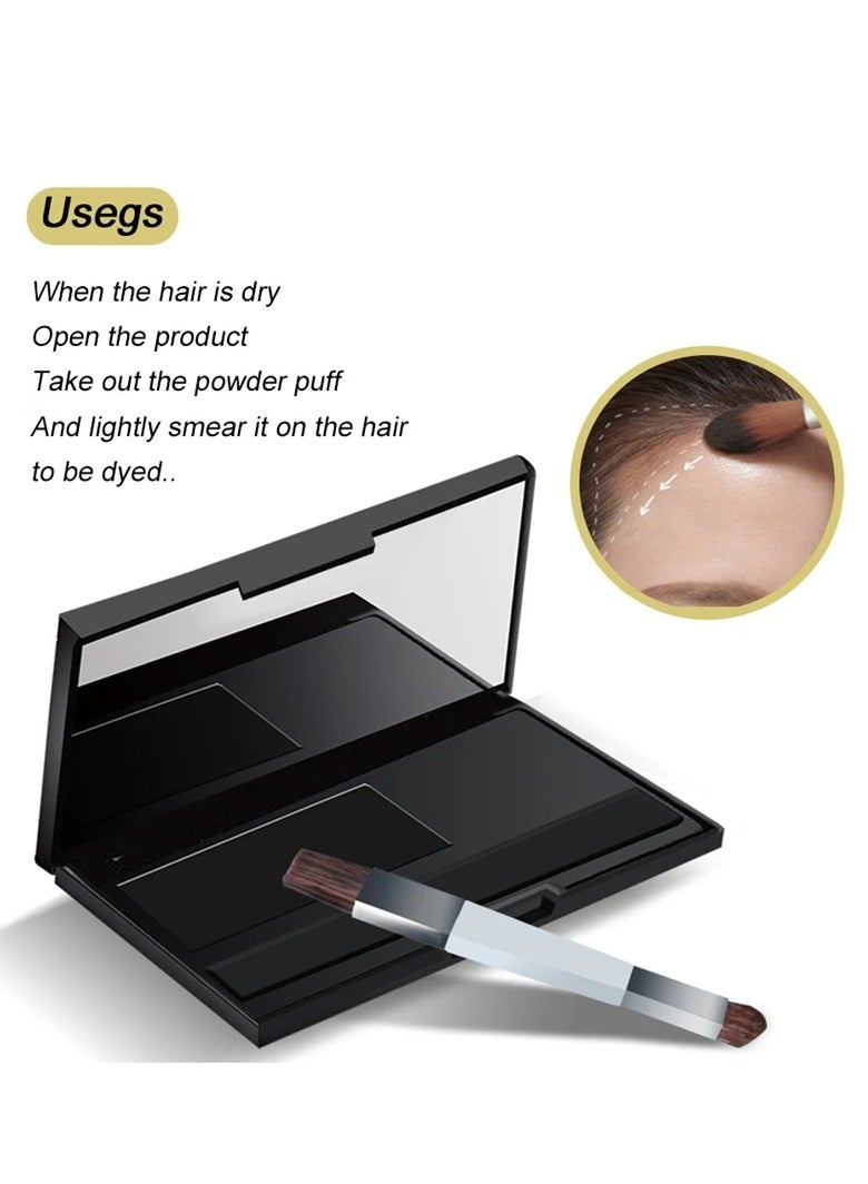 Sevich Hair Root Concealer Waterproof Full Magic Hair Powder for Hair Root Hair Color Shadow Cover Grey Hair Root Hair Touch Up Thin Hair Powder Hair Shadow Cover Powder Brown 8g - Image 5