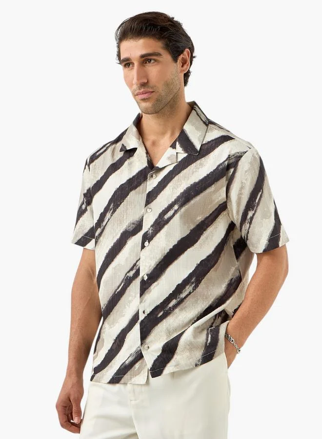 Iconic Iconic Printed Resort Collar Shirt