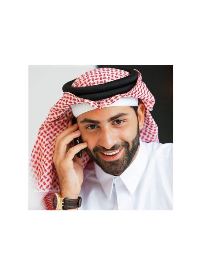 دريمزون شماغ رجالي عربي، حجاب رأس، غطاء رأس إسلامي، دبي، غطاء رأس كاجوال، وشاح، لفافة رقبة، غطاء رأس، عمامة - Image 1