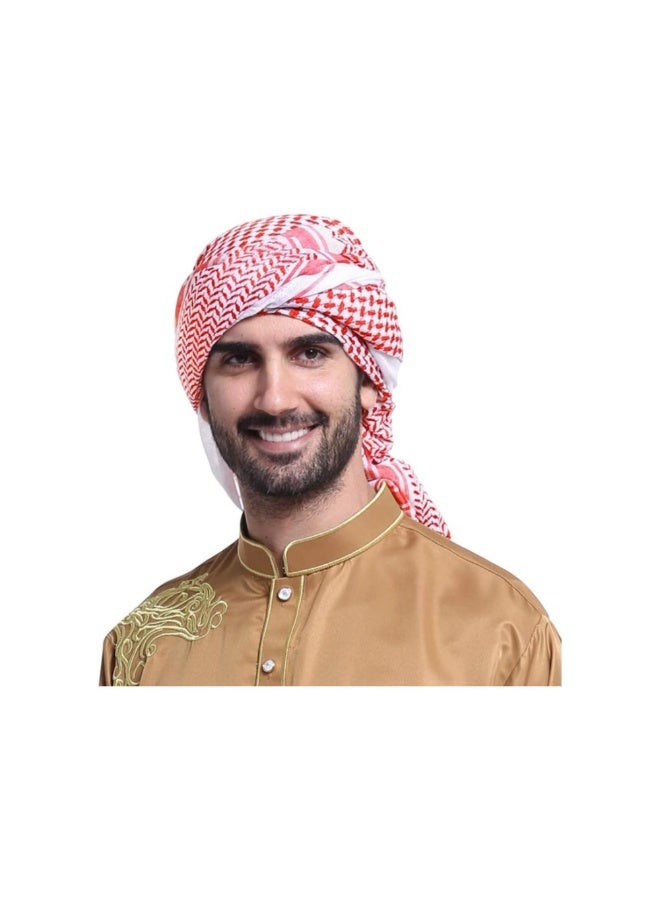 دريمزون شماغ رجالي عربي، حجاب رأس، غطاء رأس إسلامي، دبي، غطاء رأس كاجوال، وشاح، لفافة رقبة، غطاء رأس، عمامة - Image 2