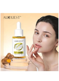 AuQuest Turmeric Brightening Rejuvenating Serum Hydrating Moisturizing Skin Brightening Freckle Removal Skin Rejuvenating with 2X Turmeric & 8D Hyaluronic Acid Reduce Dark Spots 40ml  - Image 4
