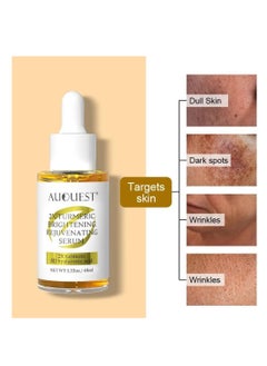 AuQuest Turmeric Brightening Rejuvenating Serum Hydrating Moisturizing Skin Brightening Freckle Removal Skin Rejuvenating with 2X Turmeric & 8D Hyaluronic Acid Reduce Dark Spots 40ml  - Image 5