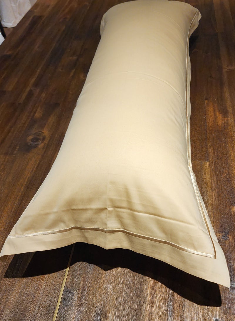 WHITE HOTEL COLLECTION Body Pillow Cover 1600 Thread Counts  - Image 1