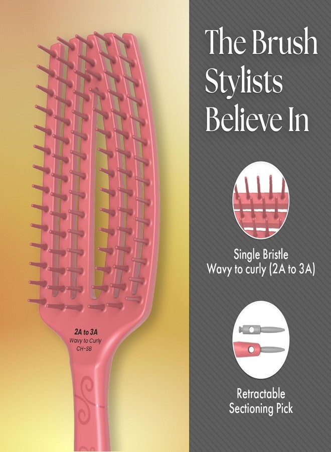 Olivia Garden CurlyHair Single Bristles Brush - Image 4