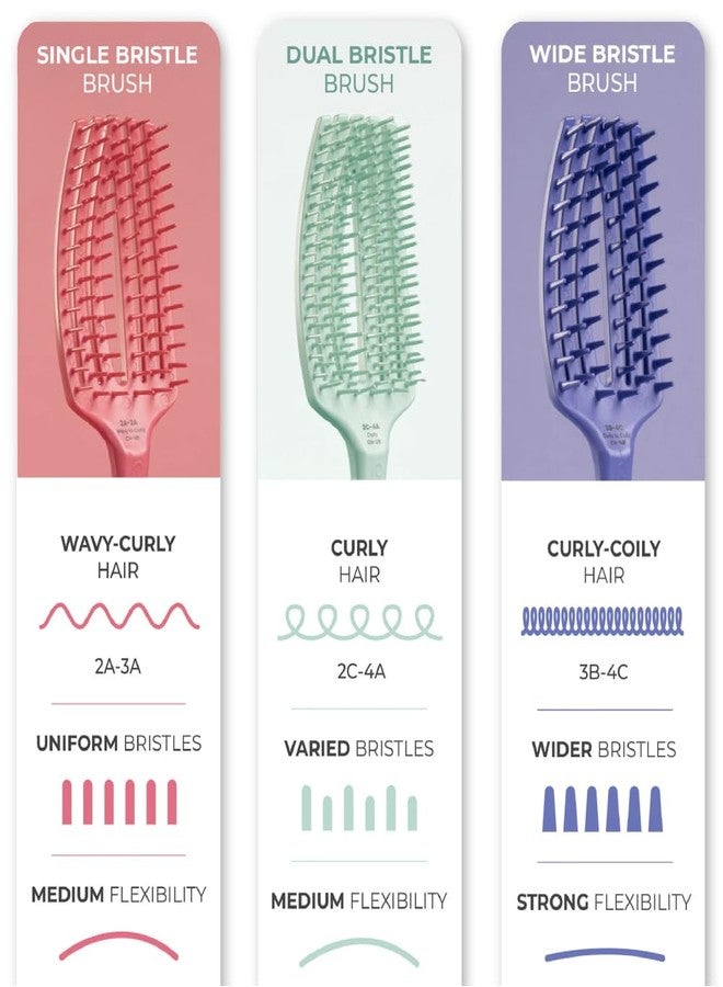 Olivia Garden CurlyHair Single Bristles Brush - Image 5