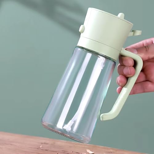 MUAC Glass Oil and Vinegar Dispenser Bottle with Automatic Opening and Closing |Free Spot Measuring Oil Dispenser Bottle for Pouring Olive Oil, Vinegar, Soya Sauce (470 ml, Multicolor) - Image 2