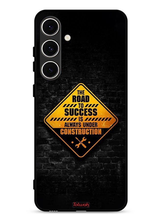 Tolwak Samsung Galaxy A36 5G Protective Case Cover The Road To Success Is Always Under Construction - Image 1