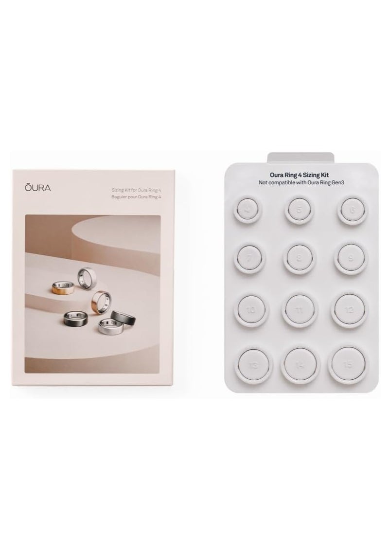 OURA - Oura Ring 4 Sizing Kit - Size Before You Buy Oura Ring 4 - Unique Sizing - Image 1