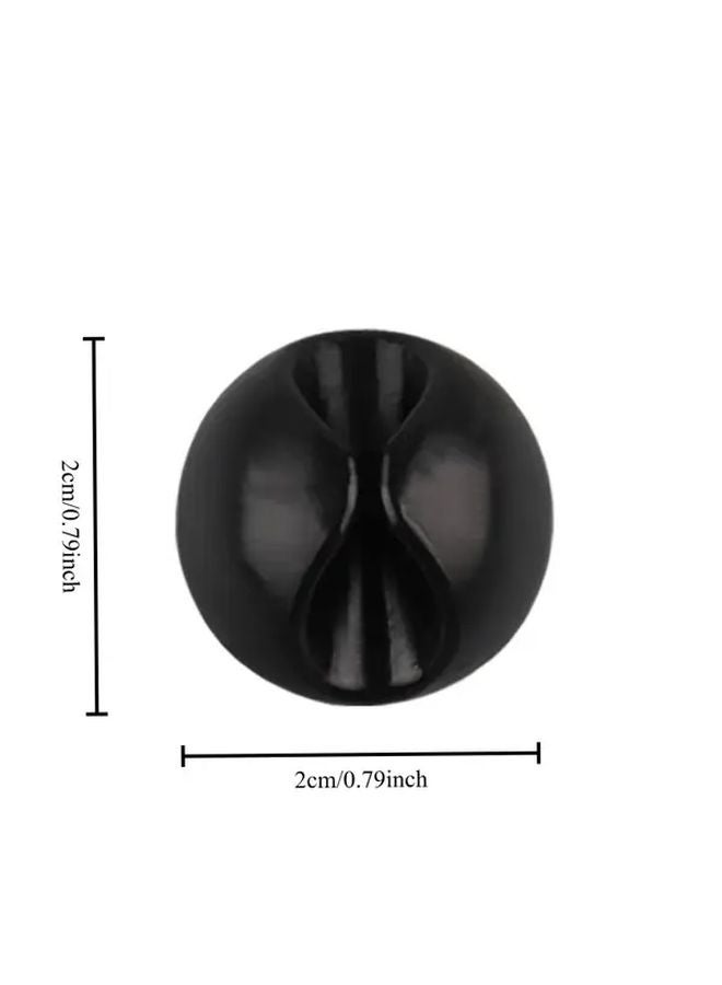 Black 7PCS Multifunctional Plastic Cable Holder with Strong Suction Cup and Spring Clamp - Image 5