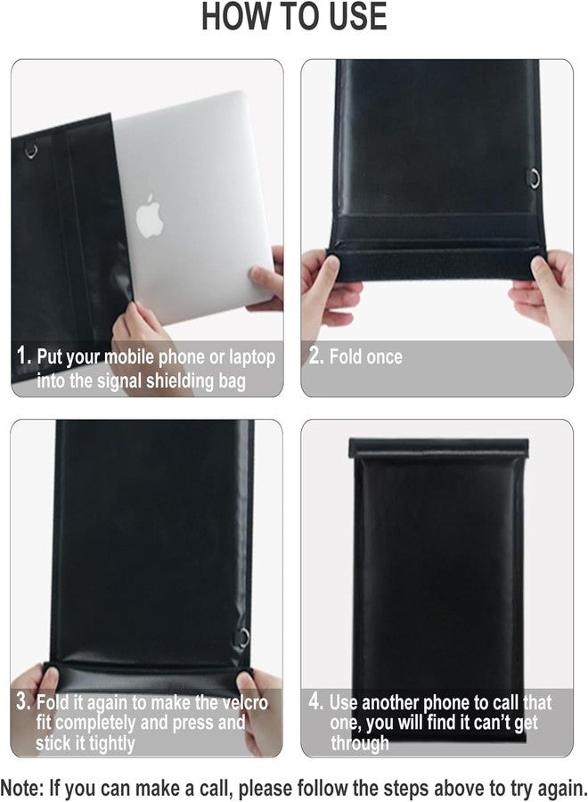 حقائب فاراداي للهواتف - عبوة من 4 حقائب فاراداي، حقيبة فاراداي لحماية سلسلة المفاتيح، حقيبة فاراداي لأجهزة الكمبيوتر المحمولة والهواتف والأجهزة اللوحية ومفاتيح السيارات المقاومة للماء والحرائق - Image 2