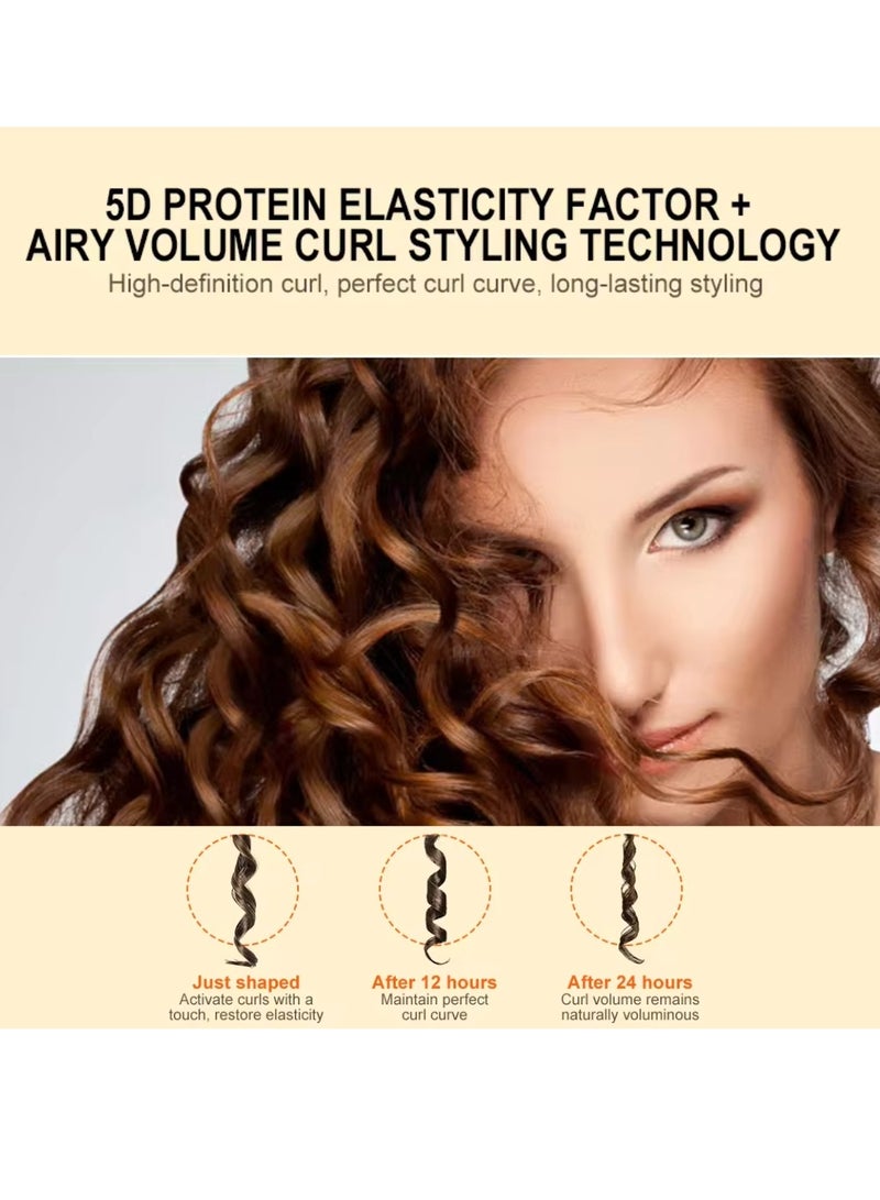 PURC 50 جرام لوشن تصفيف الشعر المجعد الذي يترك على الشعر لتفعيل تجعيد الشعر وتعزيز التجعيد وتصفيفه واستعادة التجاعيد المحددة وتثبيت الشعر جل تجعيد الشعر لترطيب الشعر وترطيب 24 ساعة جل تصفيف الشعر - Image 2