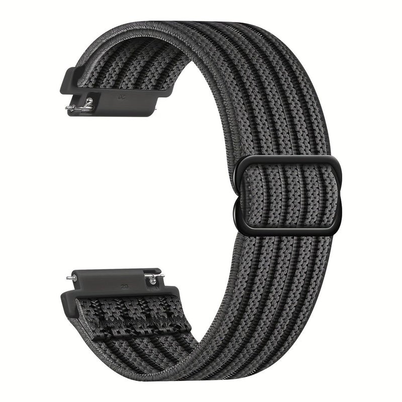 عبوة من 3 قطع، حزام رياضي نايلون قابل للتعديل بمقاس 20 مم، متوافق مع ساعات Samsung Galaxy Watch 7، 6، 5، 4 مقاس 40 مم و44 مم، وWatch 6 Classic و4 Classic مقاس 42 مم و46 مم و43 مم و47 مم، وWatch 5 Pro مقاس 45 مم، وActive 2 - ألوان نجمية. - Image 1